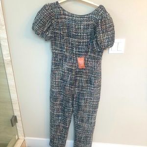 Ivy City sparkle tweed jumpsuit